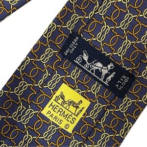 HERMES silk tie
